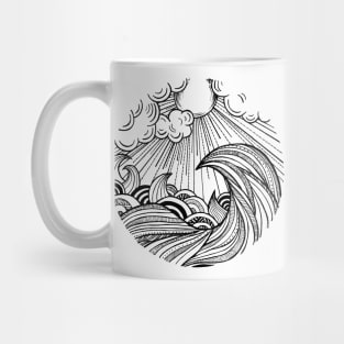 Doodle Wave Mug